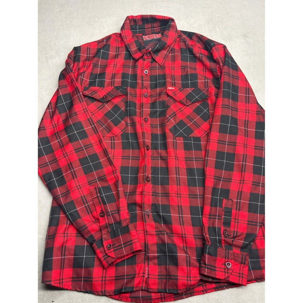 Dixxon Flannel Co Barrett-Jackson Red Black Plaid D-Tech Shirt Mens 2X